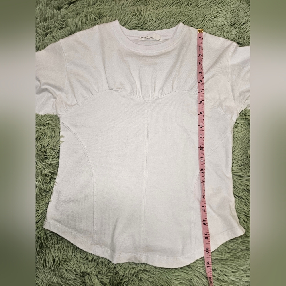 Oak + Fort White Fitted Short Sleeve Top - Picture 7 of 9